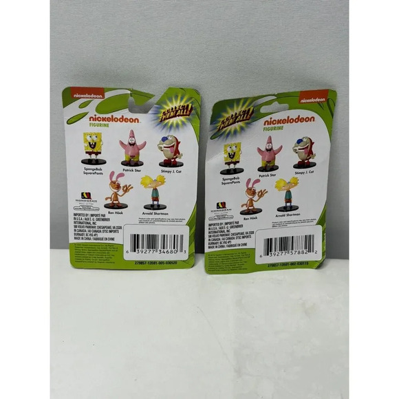 New Set Of SpongeBob Patrick Star Micro Mini Figure Cake Topper Nickelodeon - Picture 2 of 2